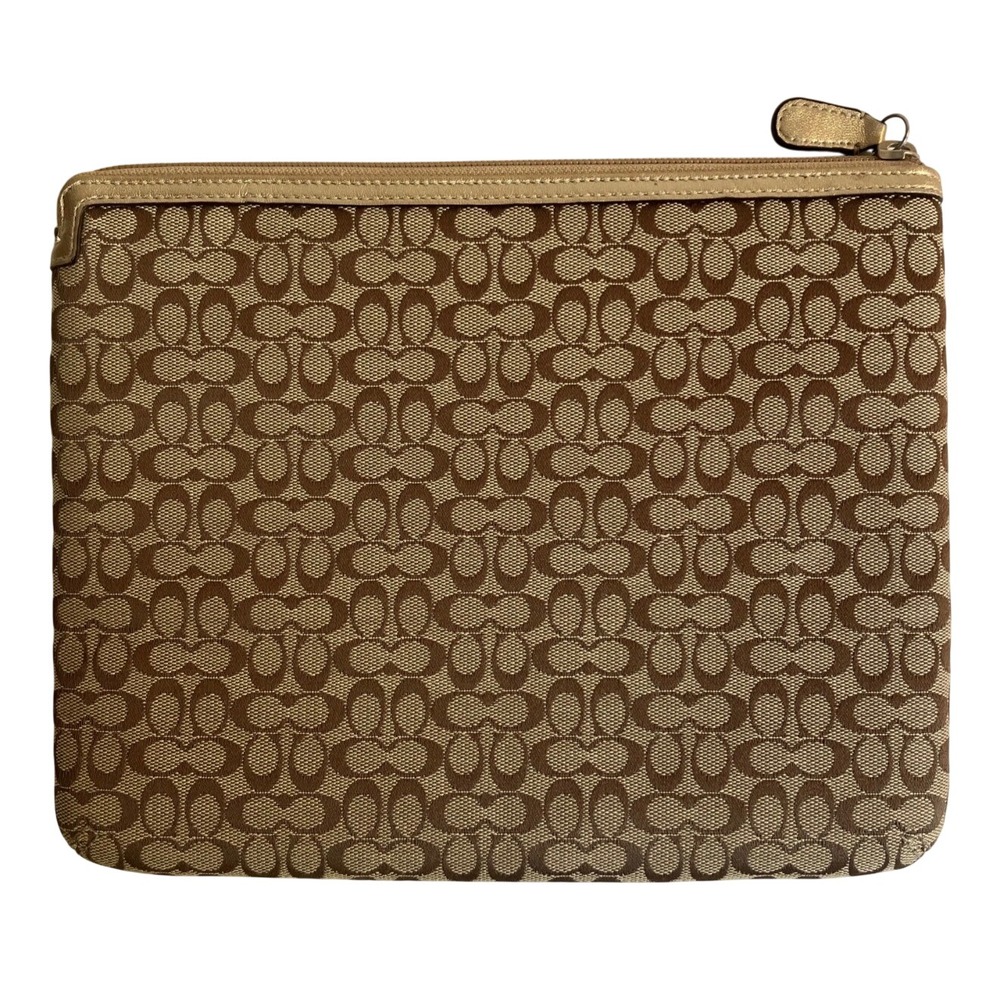 Coach Signature C Monogram‎ Canvas IPad Tablet Pouch Sleeve Case Tech 8.5" x 10"